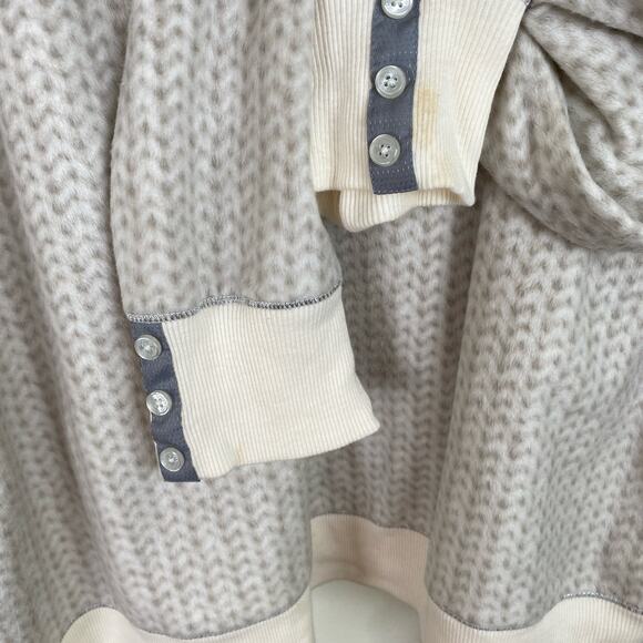 Simply Vera Womens Lounge Set Size XL Cream Gray Cozy Pajamas Soft - Picture 5 of 11